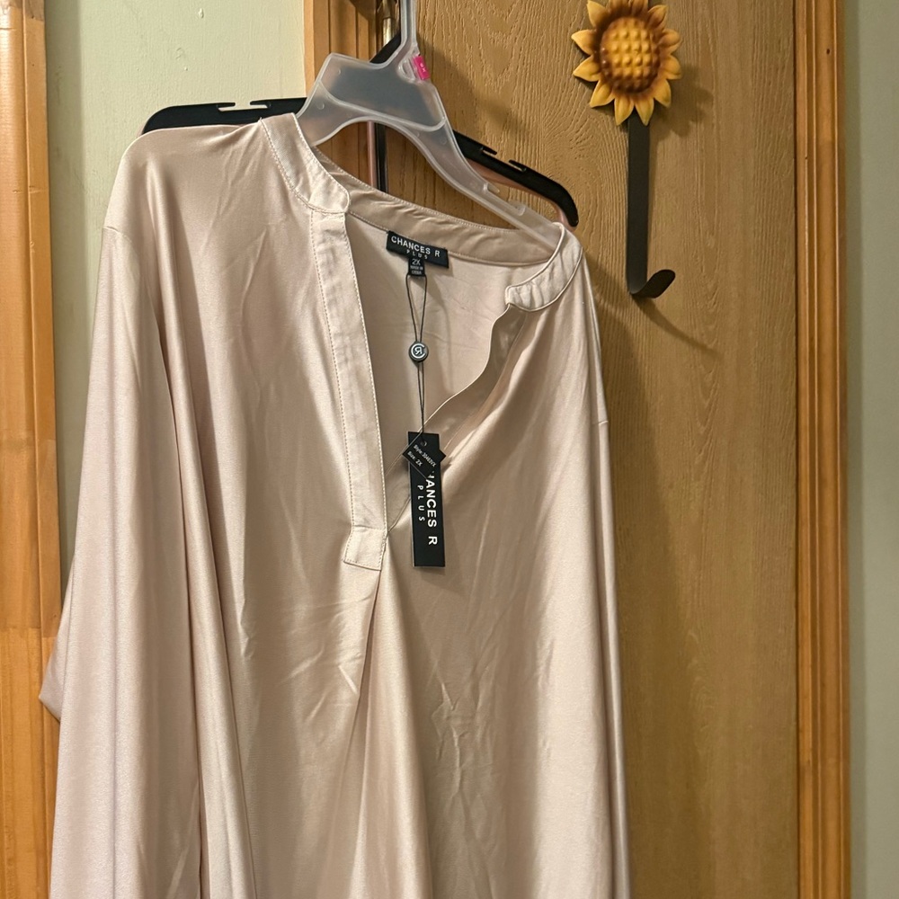 Chico's Elegant Beige Blouse